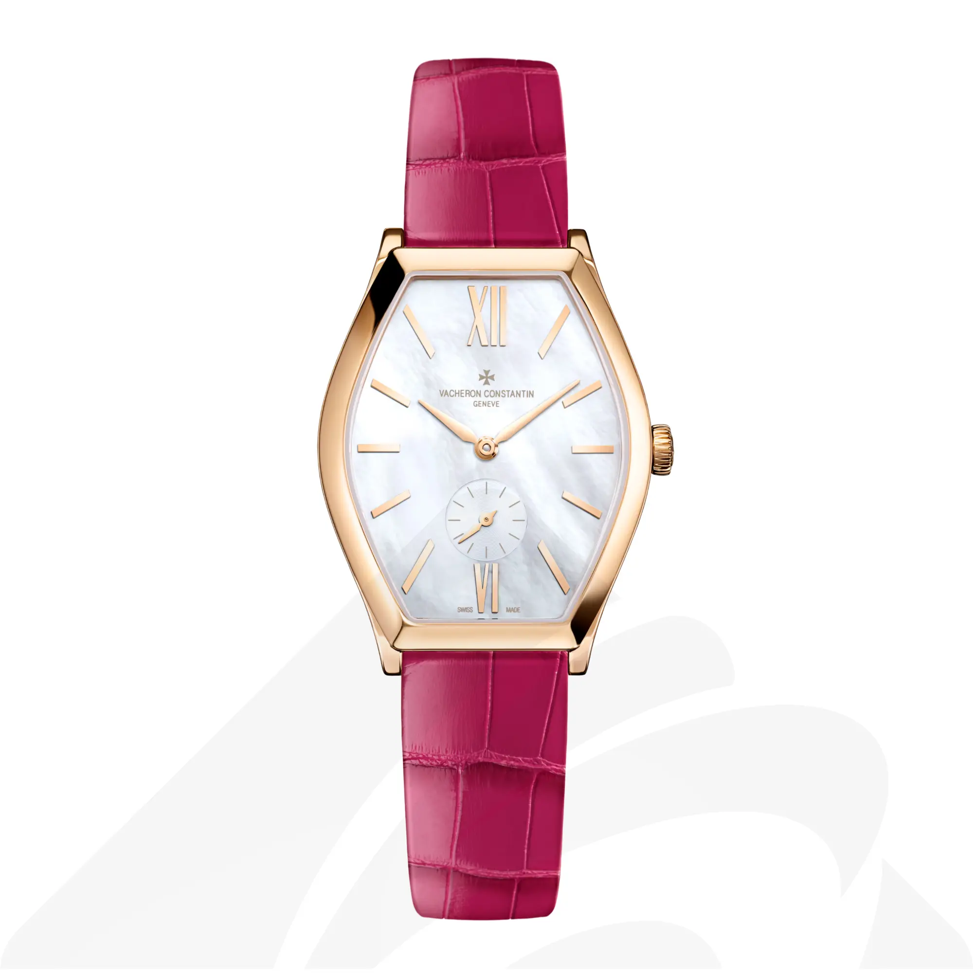 ヴァシュロン・コンスタンタン マルタ・マニュアルワインディング  素材:18Kピンクゴールド 色:ホワイトのマザーオブパール