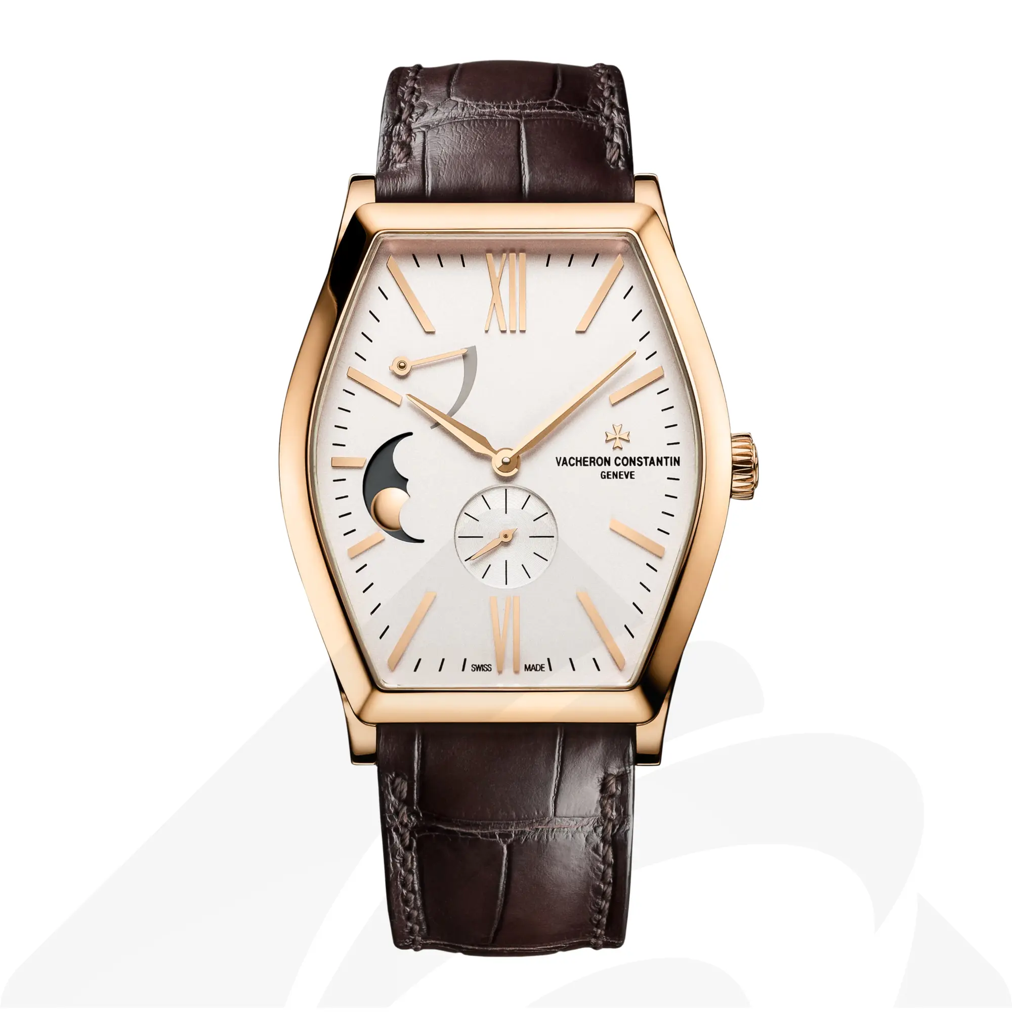 ヴァシュロン・コンスタンタン マルタ・ムーンフェイズ  素材:18Kピンクゴールド 色:シルバートーン