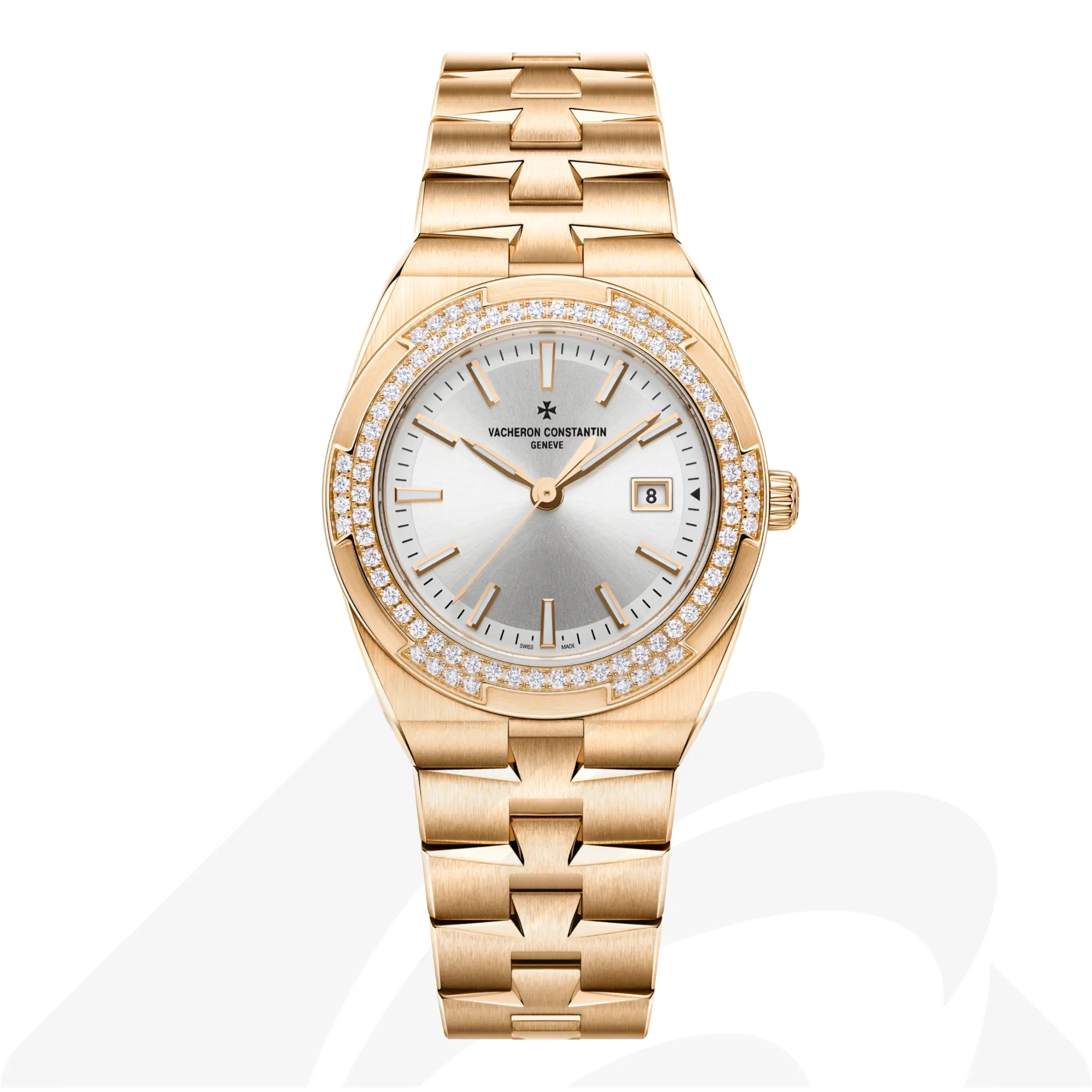 ヴァシュロン・コンスタンタン オーヴァーシーズ・クォーツ  素材:18Kピンクゴールド 色:シルバー