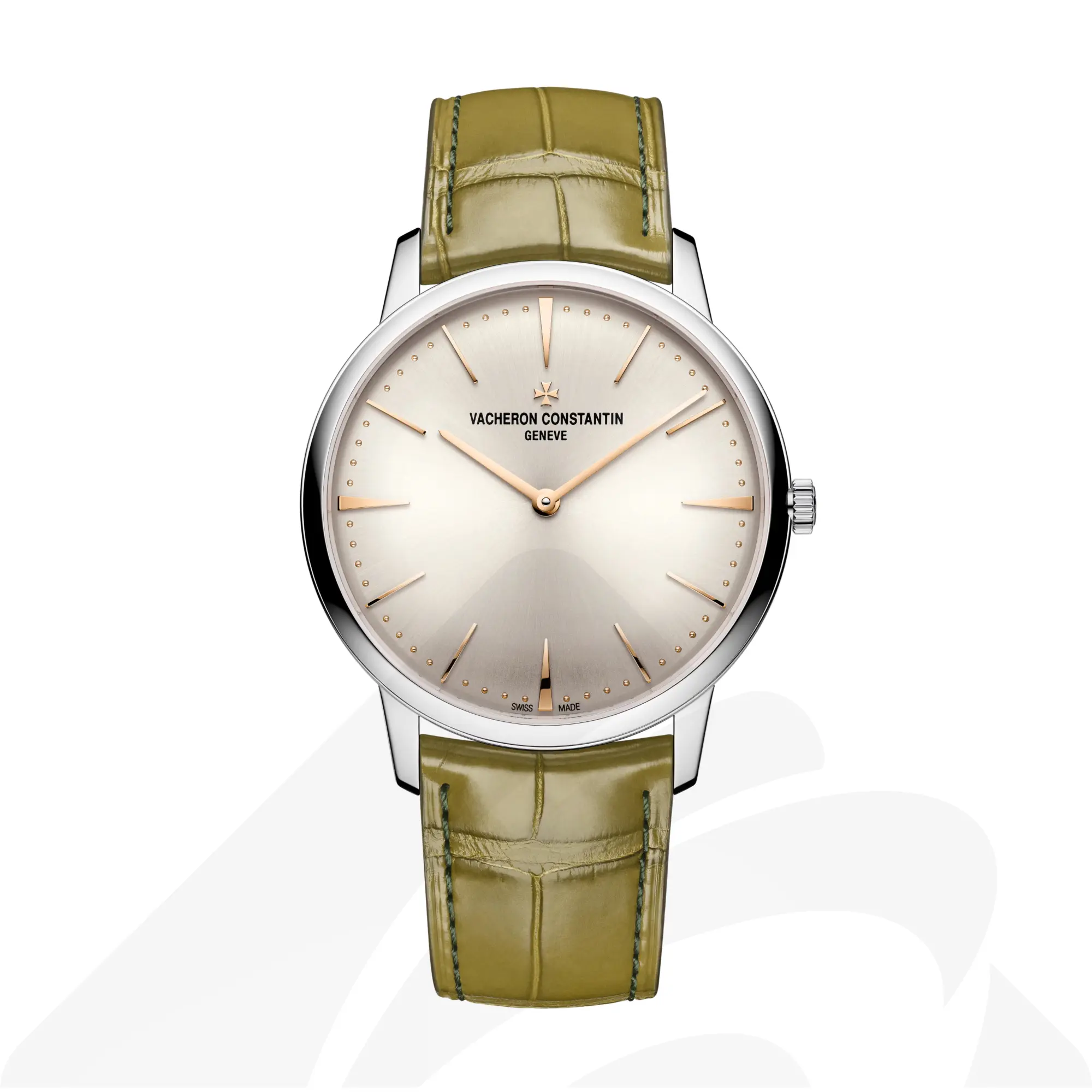 ヴァシュロン・コンスタンタン パトリモニー・マニュアルワインディング  素材:ホワイトゴールド 色:アンティークシルバートーン