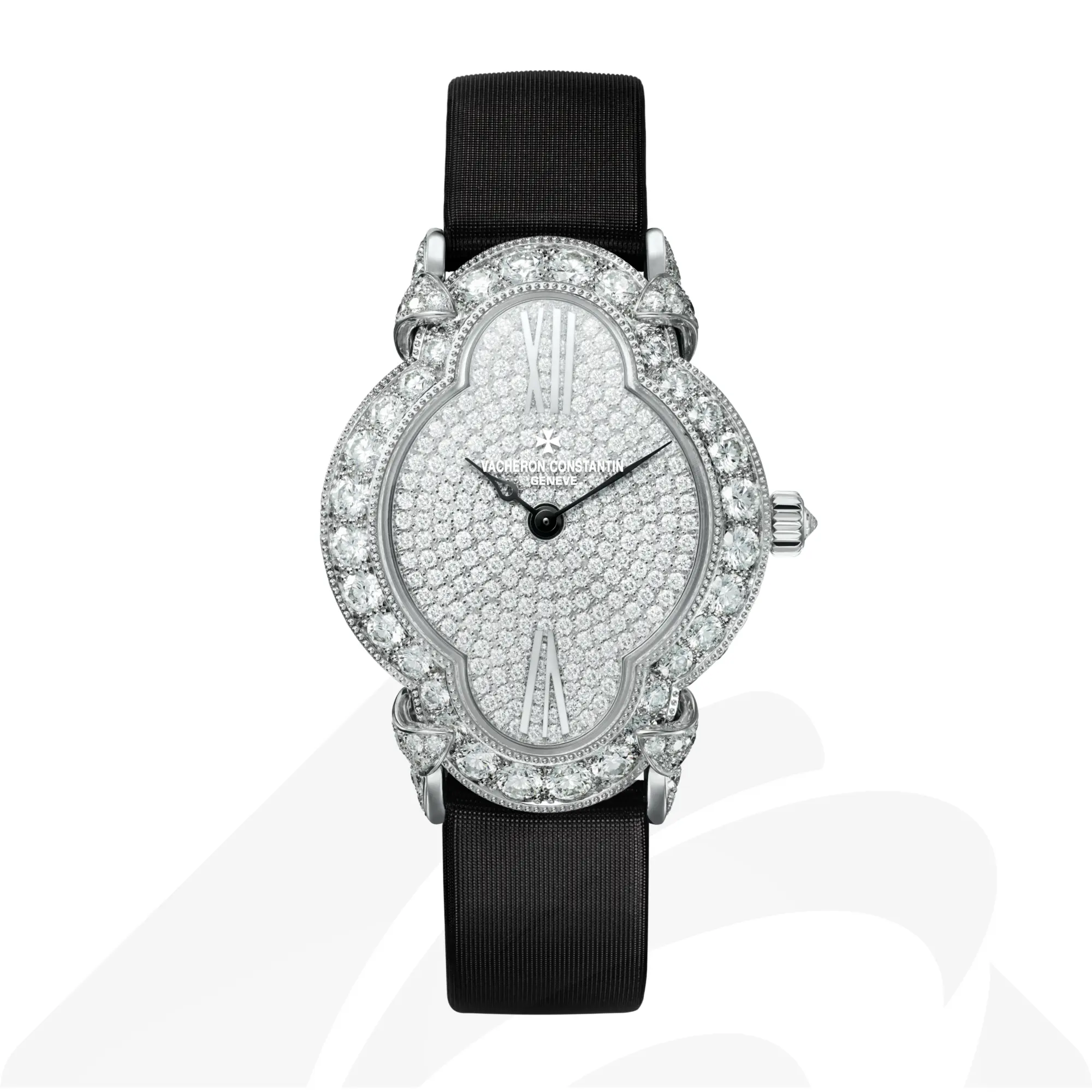 ヴァシュロン・コンスタンタン ウール・クレアティブ・ウール・ロマンティック  素材:ホワイトゴールド 色:ホワイト（ブリリアントカット ダイヤモンド）