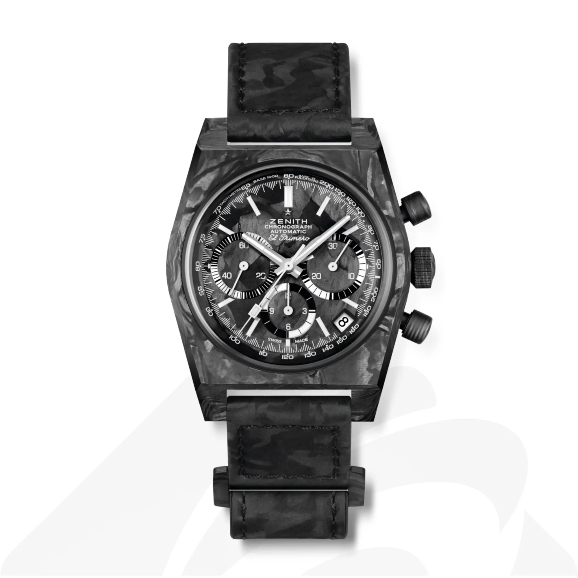 ゼニス クロノマスター リバイバル A3818 カバーガール カーボン  素材:ブラックカーボン 色:リアルカーボンファイバー