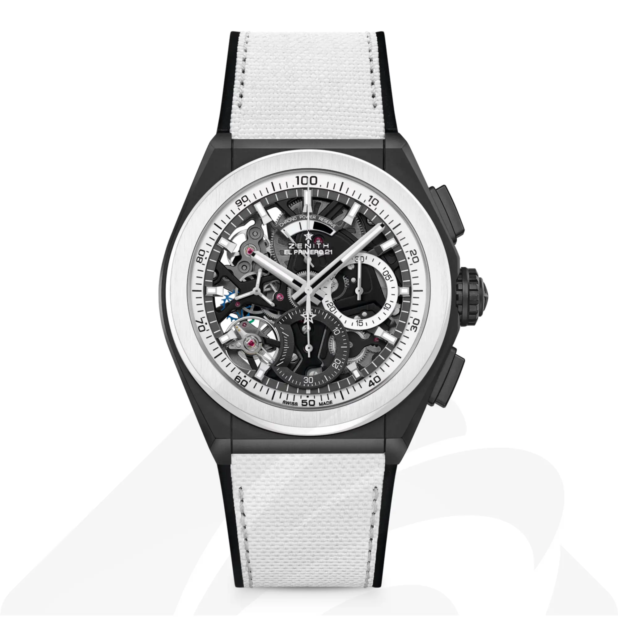 ゼニス デファイ 21  素材:マットブラックセラミック 色:スケルトン