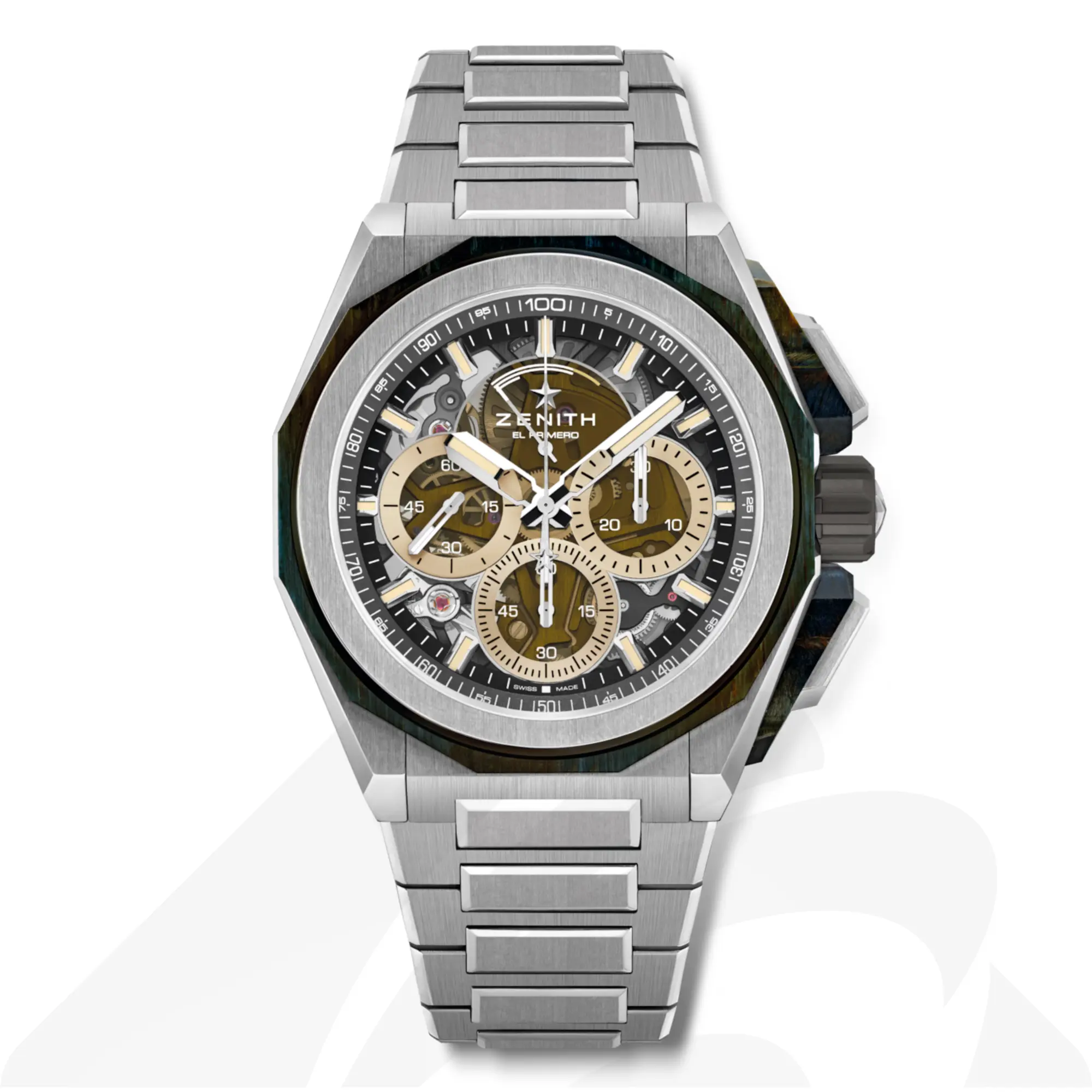 ゼニス デファイ エクストリーム デザート エディション  素材:チタン 色:カラーサファイア