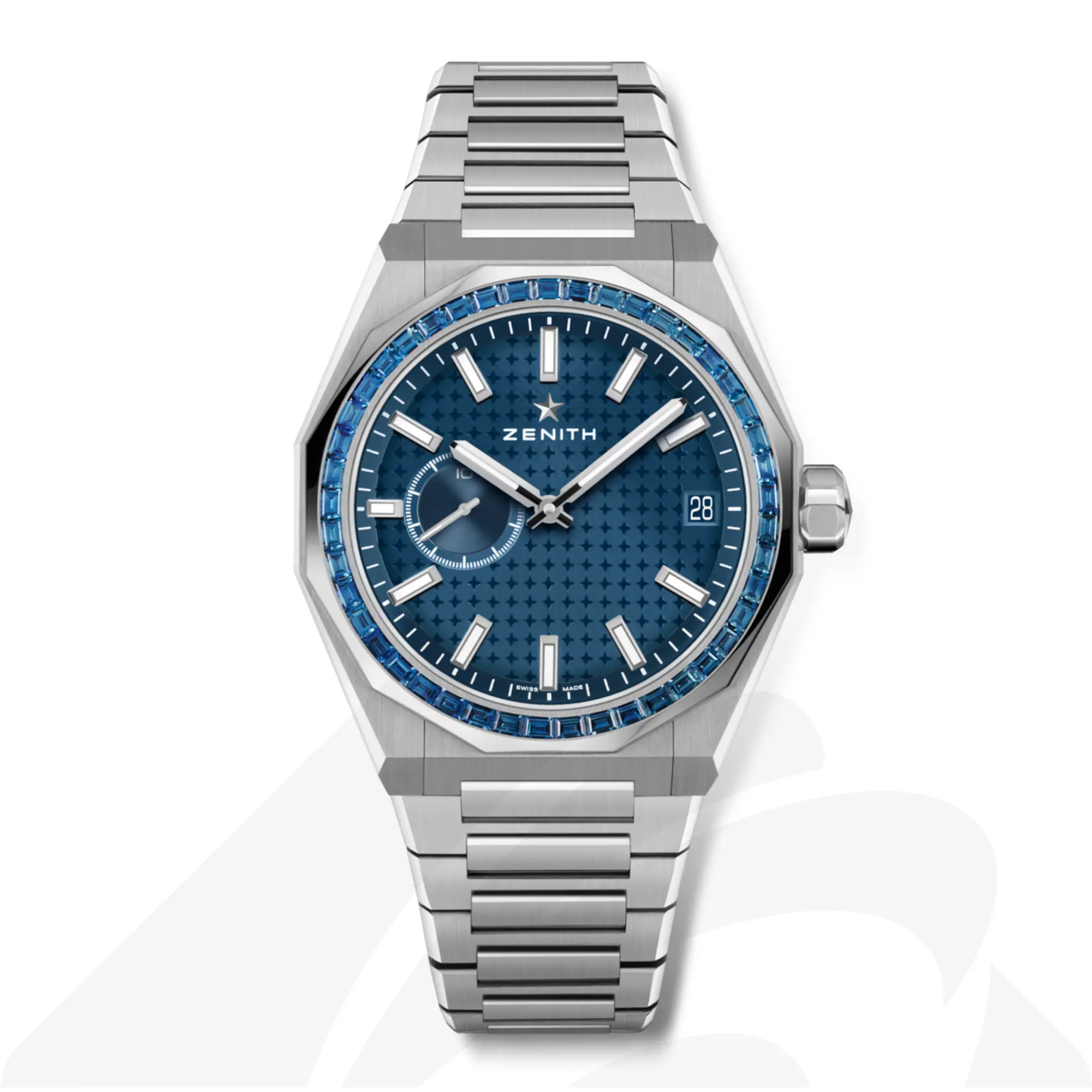 ゼニス デファイ スカイライン サファイア  素材:ステンレススチール 色:ブルー