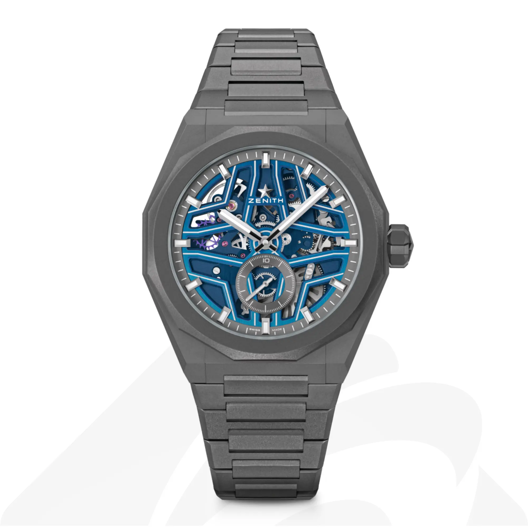 ゼニス デファイ スカイライン スケルトン ナイトサーファー  素材:チタン 色:グラデーションブルースケルトン