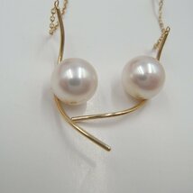 TASAKI パール ピアス K18 750 丸玉7.4㎜ 約3.0g 現行モデル