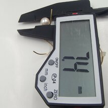 TASAKI パール ピアス K18 750 丸玉7.4㎜ 約3.0g 現行モデル
