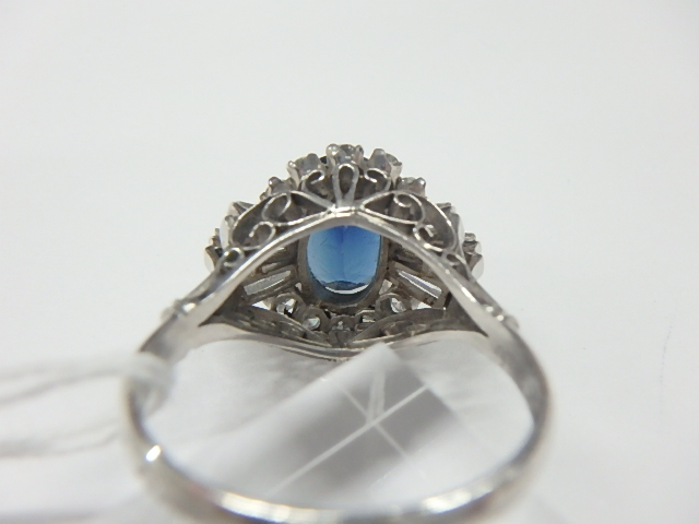 pt900 サファイア 4.9g 2.09ct 0.70ct