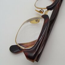 眼鏡 鼈甲 べっ甲風 K18 750 約52.8g アクセサリー メガネ