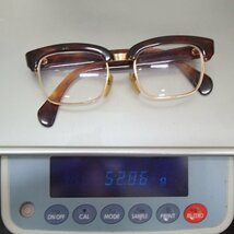 眼鏡 鼈甲 べっ甲風 K18 750 約52.8g アクセサリー メガネ