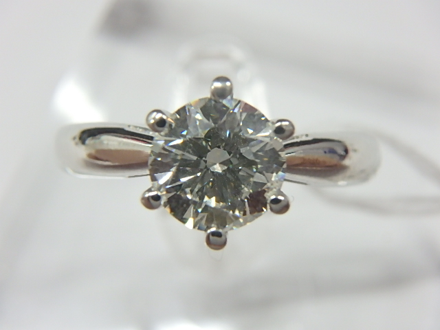 Pt850 ダイヤ 5.6g 1.01ct