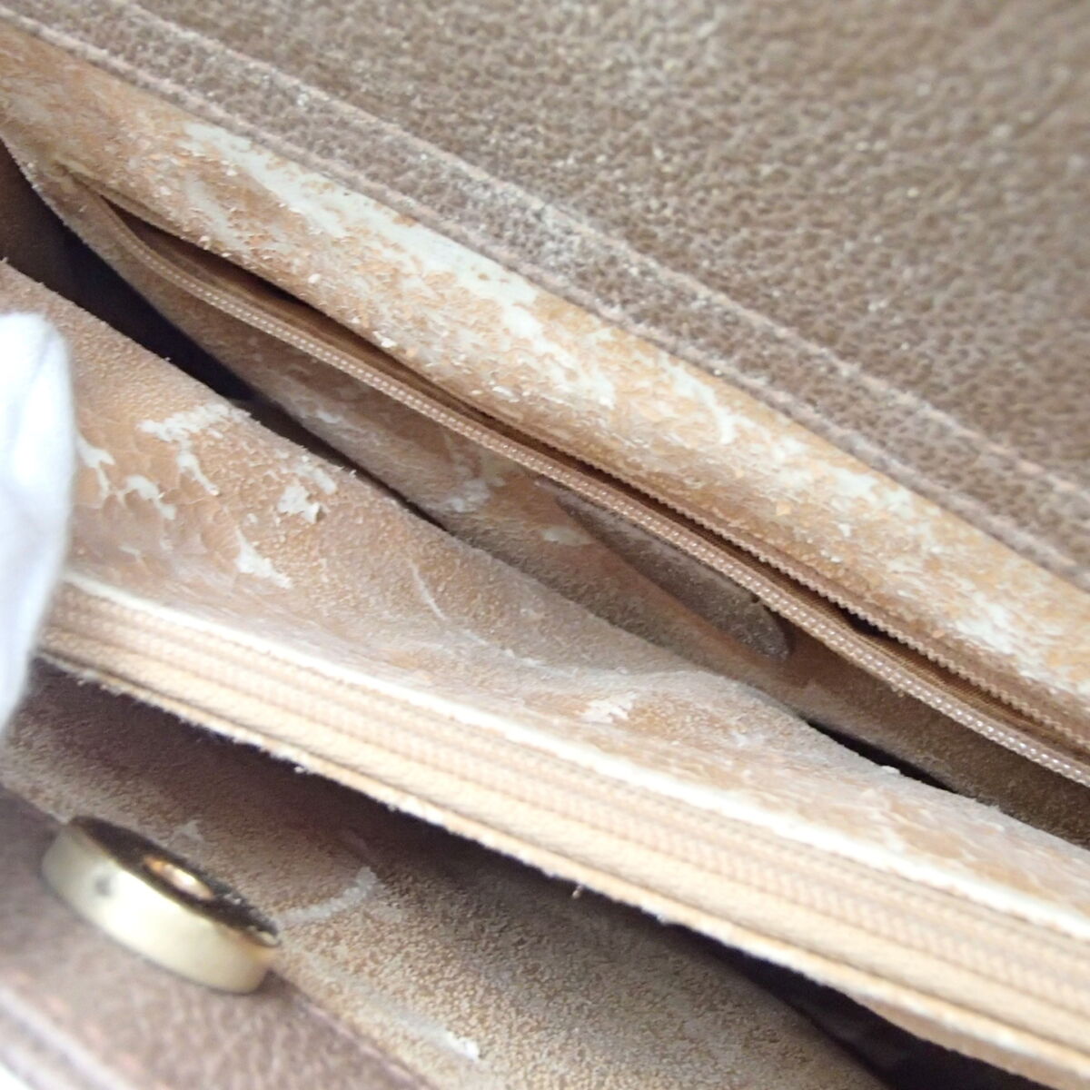 グッチ GUCCI バンブー ハンドバッグ ベージュ スエード レザー