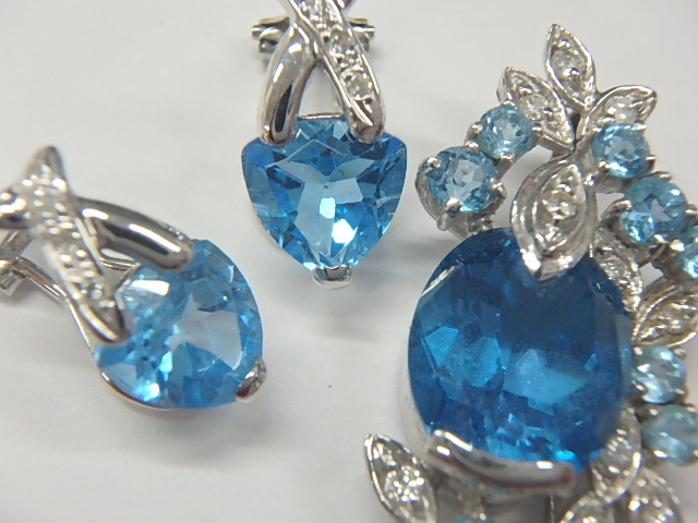 k18wg k14wg ブルトパーズ 7.4g 4.63ct 1.15ct