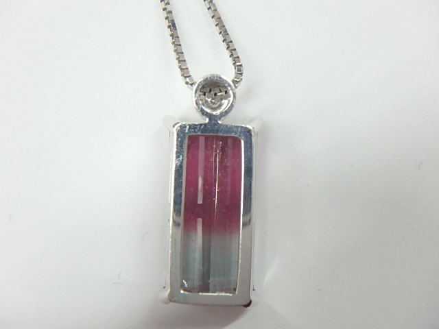 k18wg トリマリン 総重量8.7g トルマリン11.43ct D0.13ct