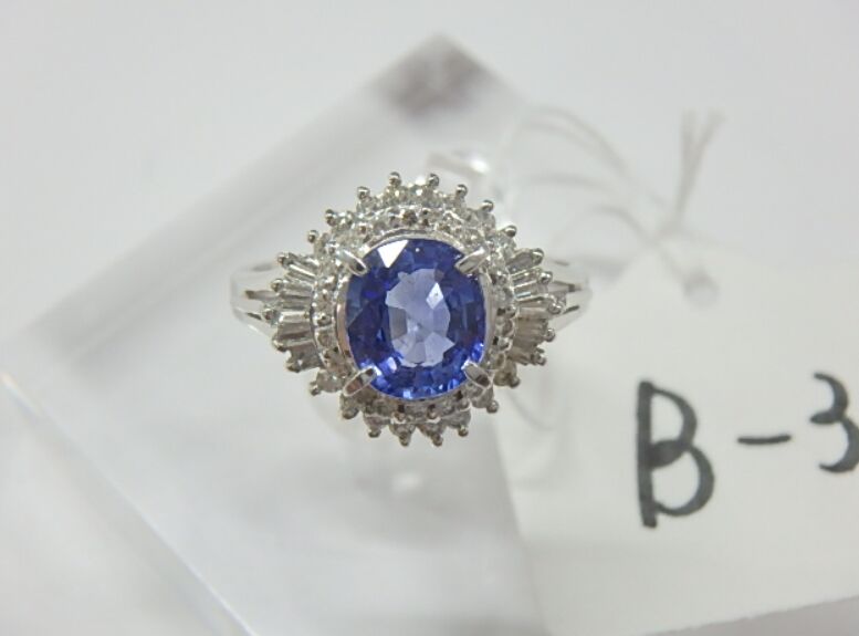 pt900 サファ 5.7g 1.20ct 0.39ct