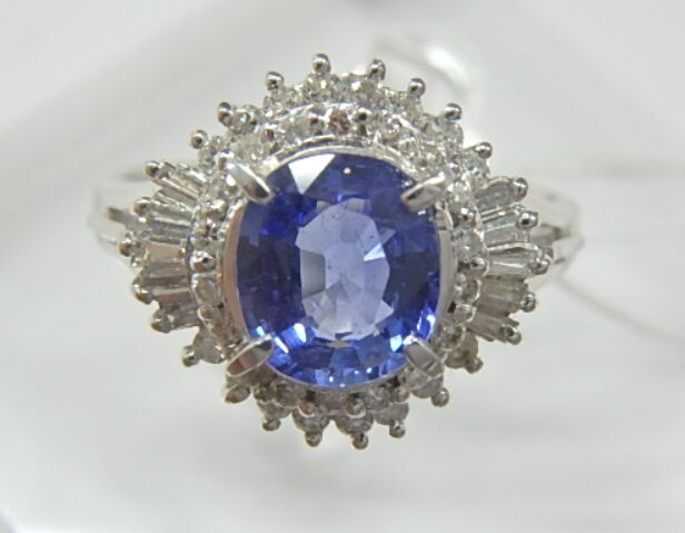 pt900 サファ 5.7g 1.20ct 0.39ct