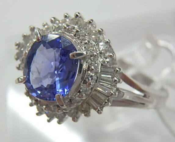 pt900 サファ 5.7g 1.20ct 0.39ct