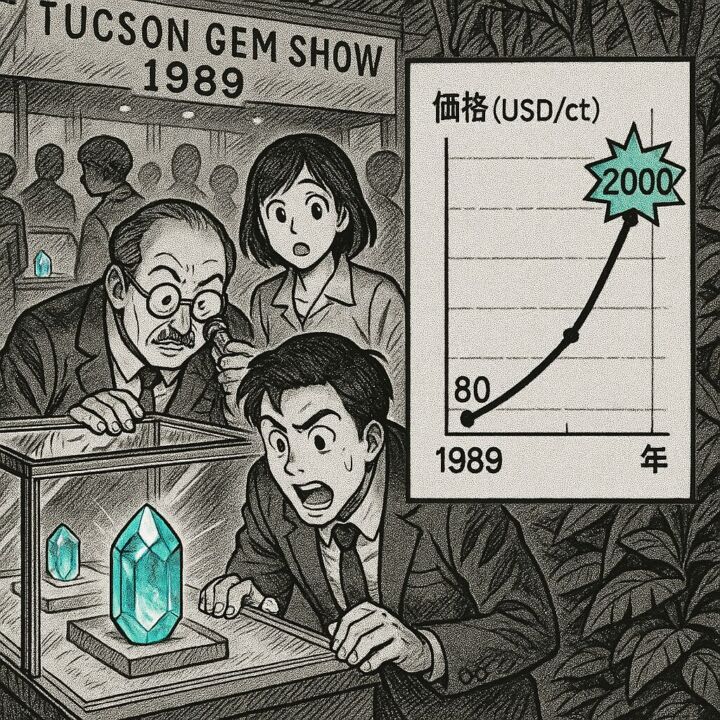 パライバ・トルマリン 1990年代：価格急騰期