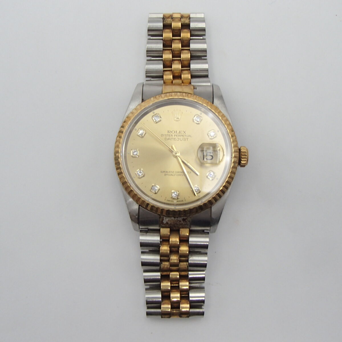 ROLEX ロレックス デイトジャスト コンビ 10Pダイヤ