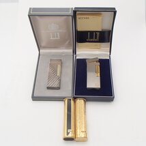 ダンヒルライター Dunhill まとめ 4点 ガスライター 喫煙具 着火未確認 箱