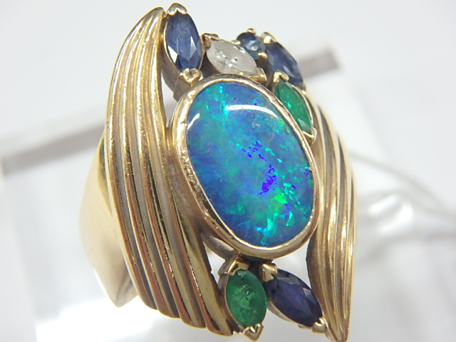 k18 ボルダーオパール 13.1g 2.26ct 0.74ct