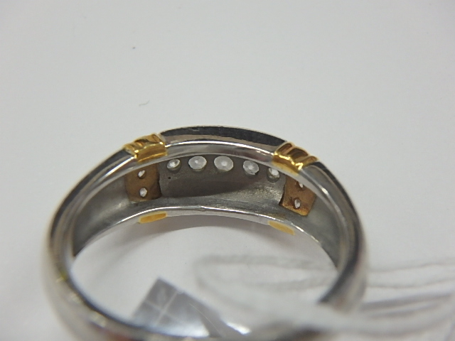 pt950 k18 ptメイン ダイヤ  0.30ct リング 9.3g