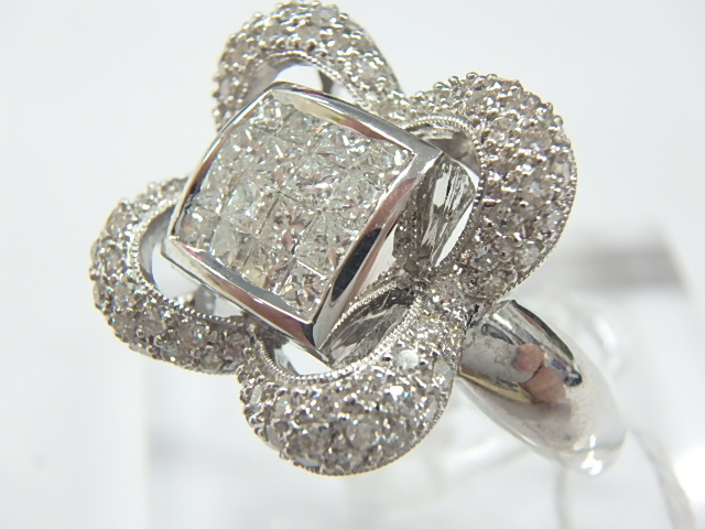 Pt900 11g ダイヤ計1.50ct 指輪