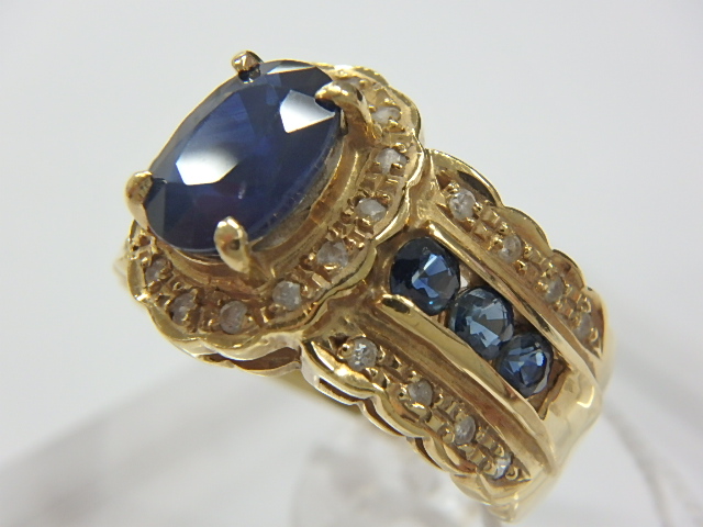 k18 サファ 6.7g 2.00ct 0.2ct