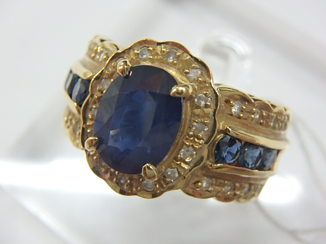 k18 サファ 6.7g 2.00ct 0.2ct