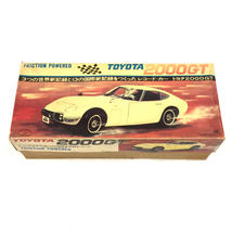野村トーイ レコード・カー トヨタ 2000GT ブリキ ミニカー レッド系 全長約47cm ホビー 玩具 保存箱付き 現状品