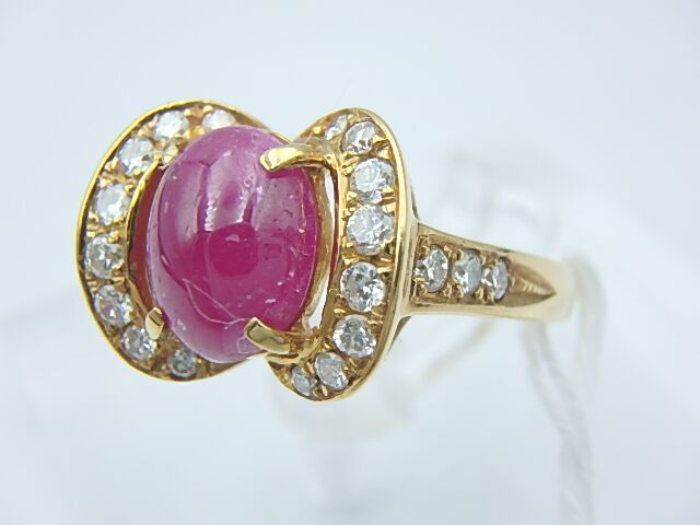 k18 ルビー 5.2g 2.56ct 0.38ct 