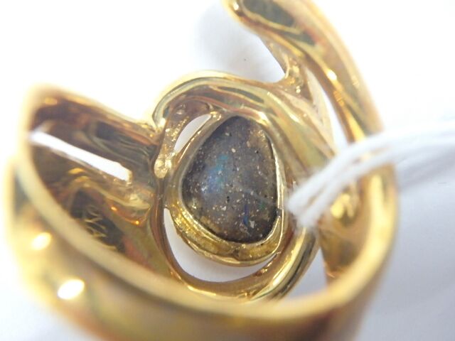 k18 ボルダーオパール 14.2g 1.87ct 0.18ct