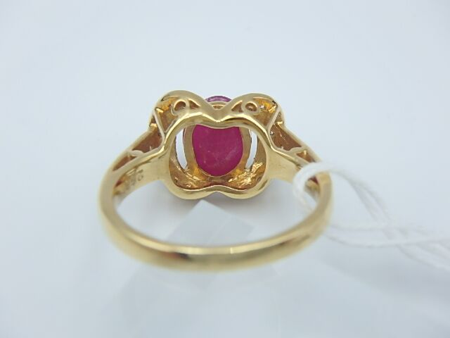 k18 ルビー 5.2g 2.56ct 0.38ct 