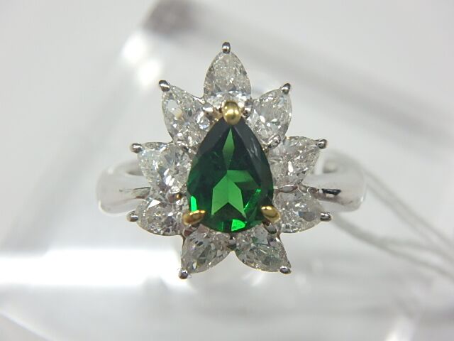 pt900 k18 グロッシュラーガーネット 8.7g 0.81ct 1.21ct