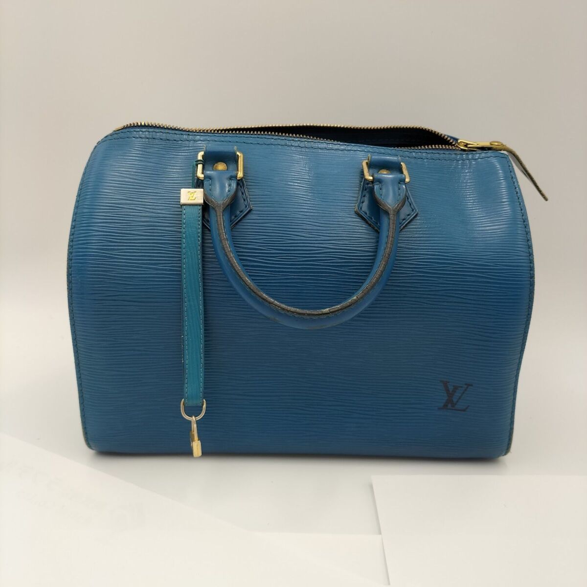LOUIS VUITTON　ルイヴィトン　エピ　スピーディ25　バッグ　ハンドバッグ　ミニボストン　レザー　トレドブルー　青　M43015