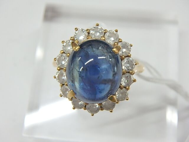 k18 サファイアリング 6.6g 5.96ct 0.98ct