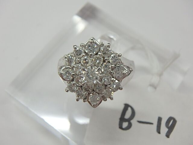 pt900 リング 9.9g ダイヤ 1.07ct