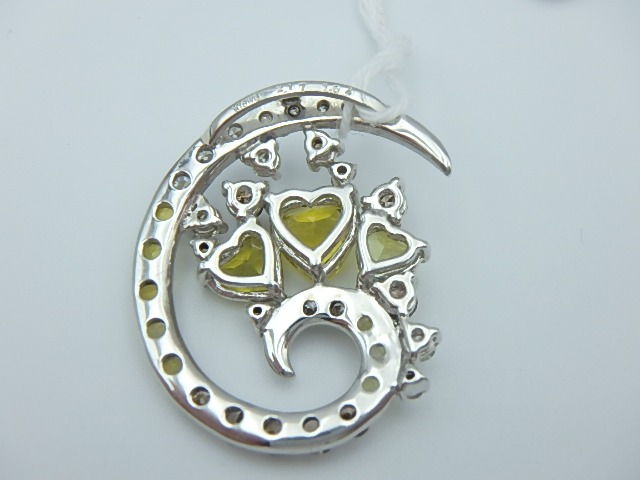 k18wg ｲｴﾛｰﾄﾙﾏﾘﾝ 5.5g 2.17ct 1.04ct 