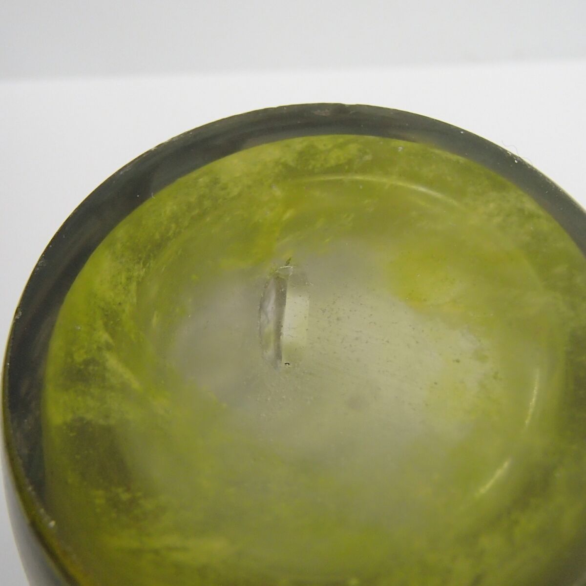 ドームナンシー作「夏景色文花瓶」 箱ありMK刻印