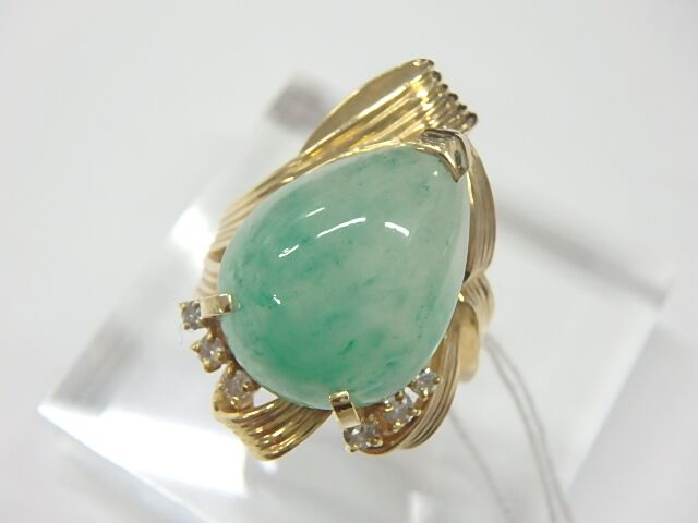 k18 グリーンクォーツ 11g 0.18ct