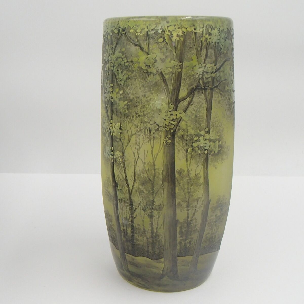 ドームナンシー作「夏景色文花瓶」 箱ありMK刻印