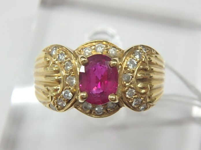 k18 ルビー 8.9g 0.87ct 0.27ct