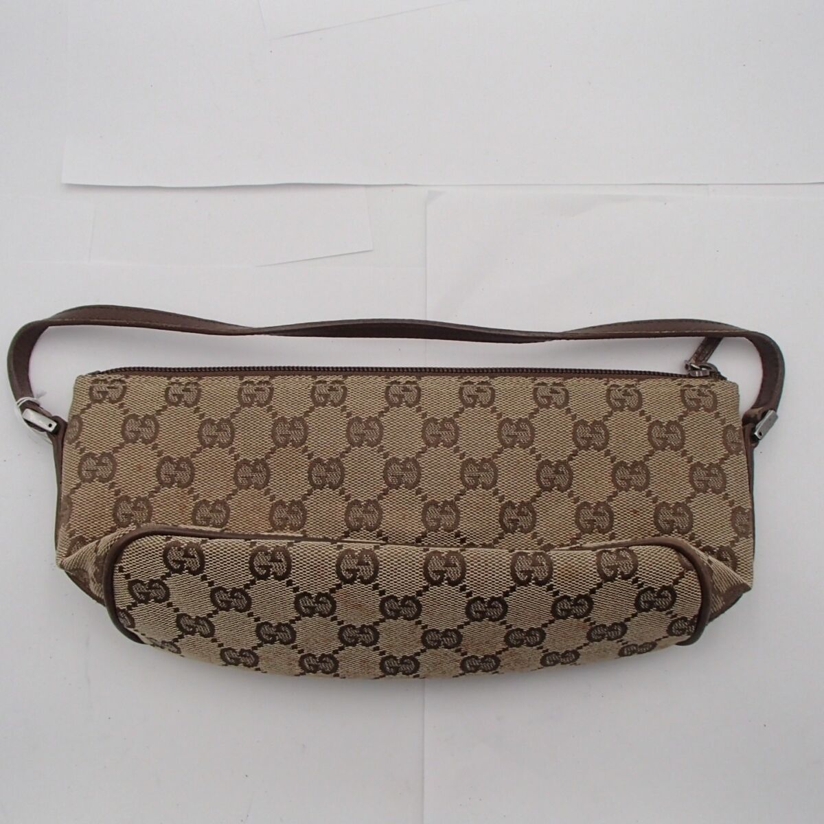 グッチ GUCCI GG柄 ハンドバッグ ロゴ アクセサリーポーチ ハンドバッグ GGキャンバス ピンクベージュ