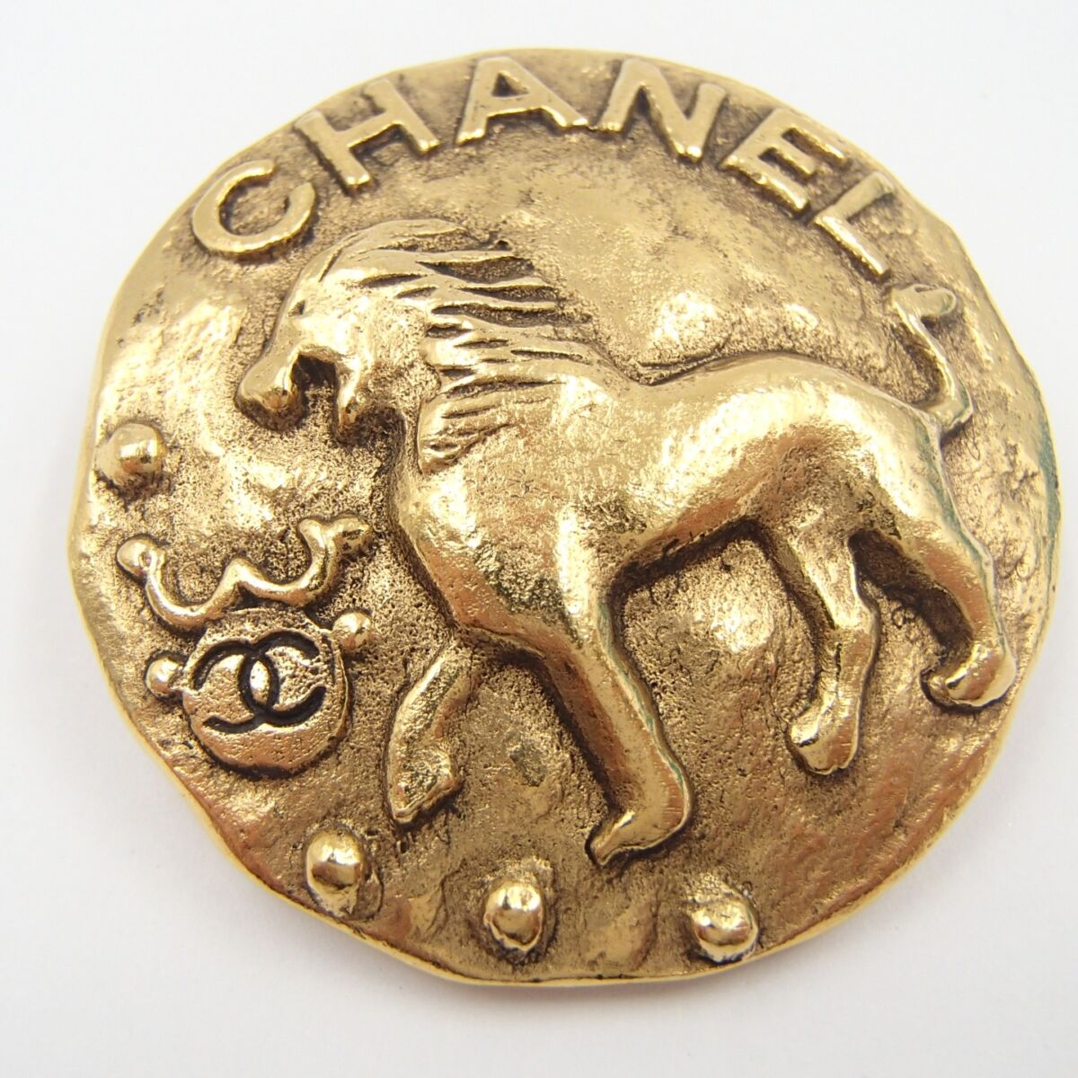 CHANEL シャネル 2 3 1186 シャネル ブローチ ライオンモチーフ ココ ココマーク ヴィンテージ アクセサリー ジュエリー