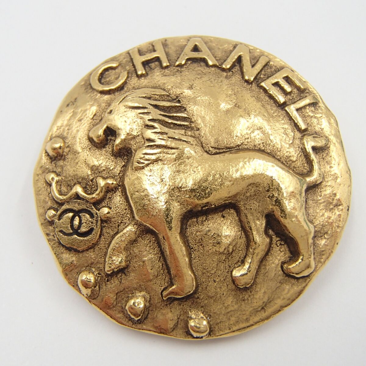 CHANEL シャネル 2 3 1186 シャネル ブローチ ライオンモチーフ ココ ココマーク ヴィンテージ アクセサリー ジュエリー