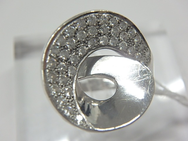 pt900 計8.3g ダイヤ 0.45ct