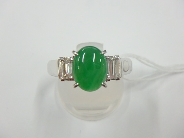 Pt900ひすいリング 9.72mm