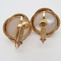 マベパール イヤリング  K18 750 重量約7.0g 真珠 アクセサリー
