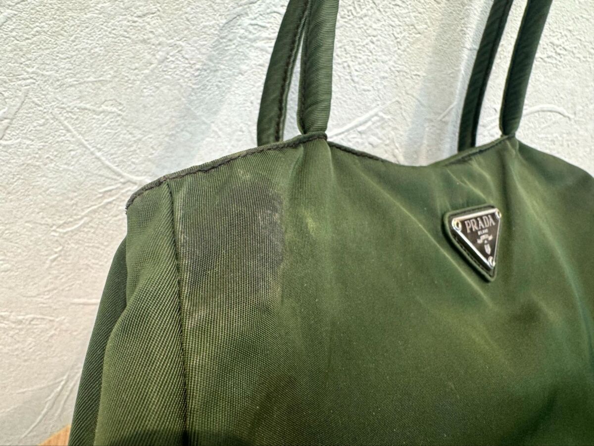 プラダ ナイロン トートバッグ B3864 グリーン系 ハンドバッグ レディース カバン 鞄 PRADA